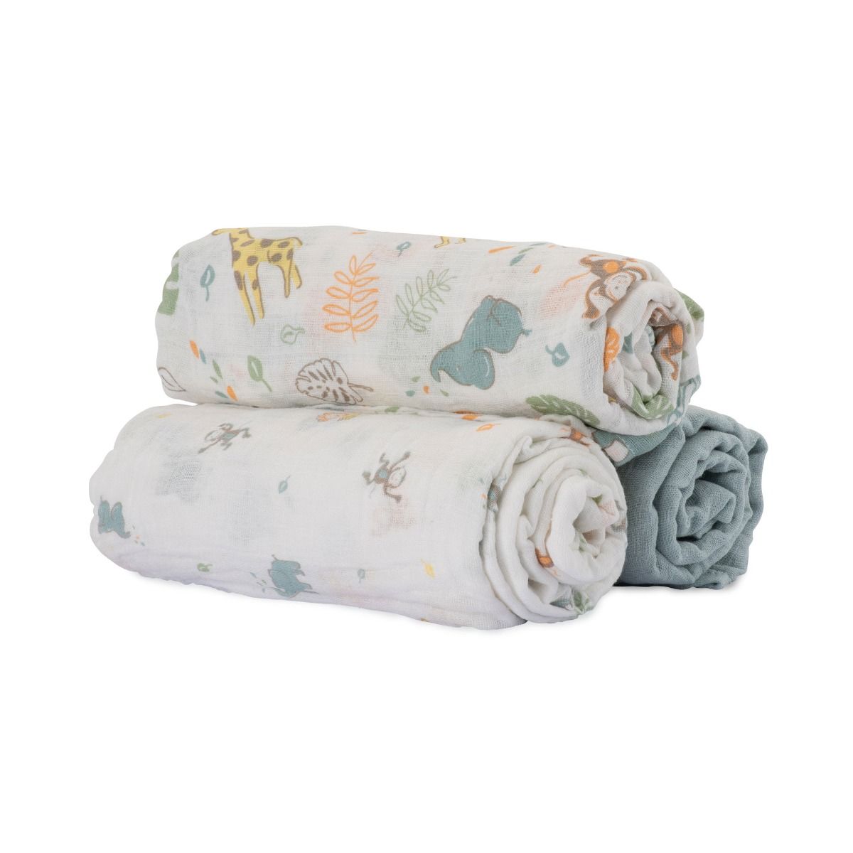 Little Linen Muslin Wraps 3Pk