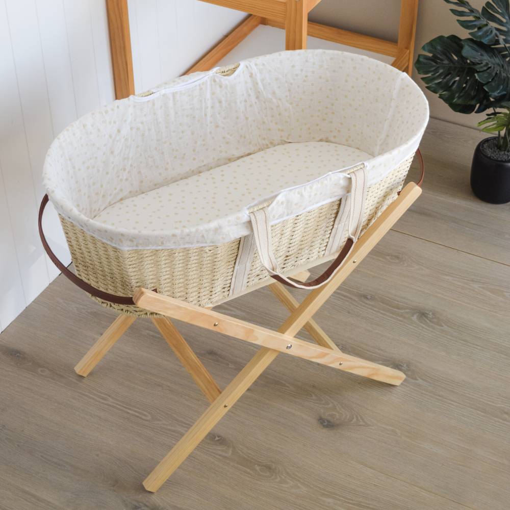 Nestling Moses Basket Folding Stand - Natural