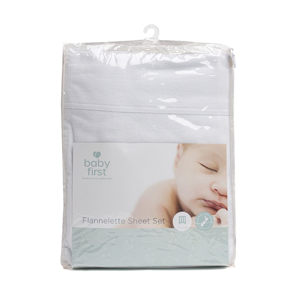 Baby First Flannelette Cot Sheet Set