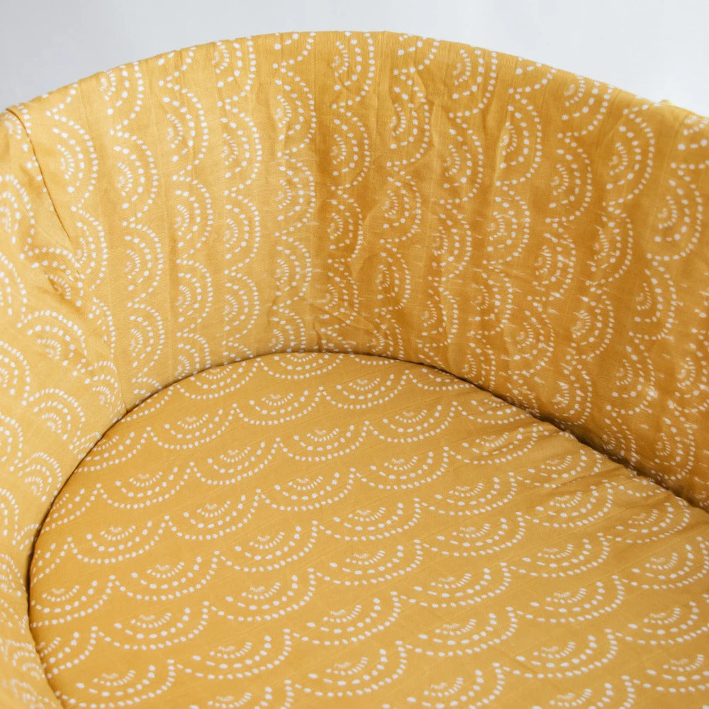Nestling Moses Basket Muslin Fitted Sheet