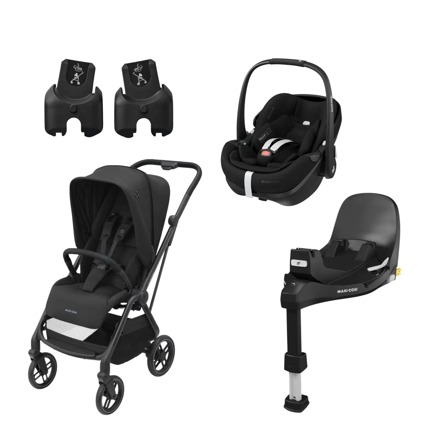 Maxi Cosi Leona & Pebble 360 Pro + FREE SlideTech Base