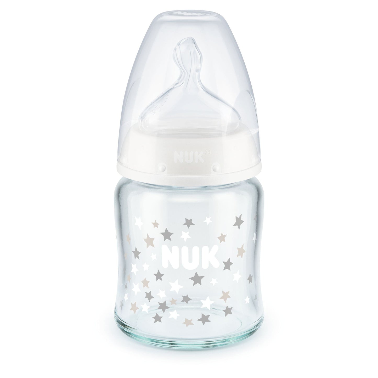 NUK First Choice Glass Baby Bottle 120ml - 0-6m