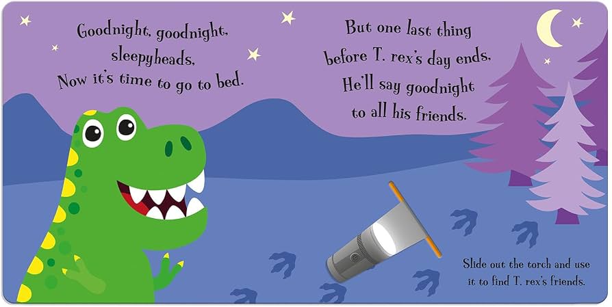 Goodnight T.Rex Magic Torch Book