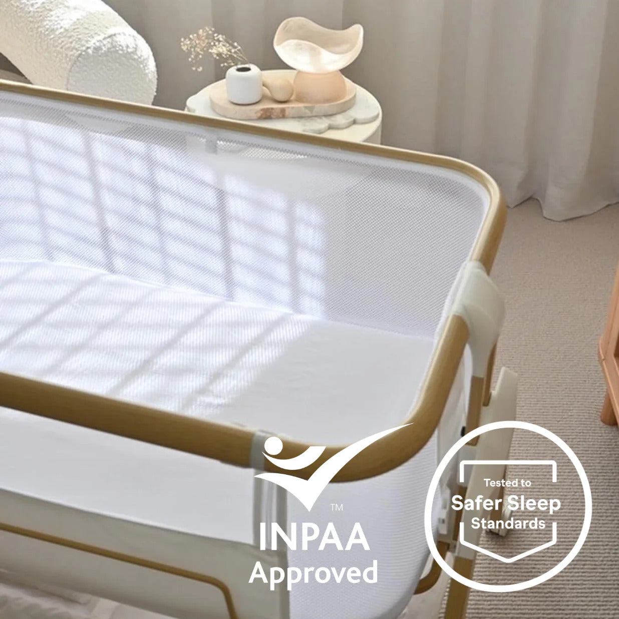 Babyrest Alfie Bedside Bassinet/Co-Sleeper