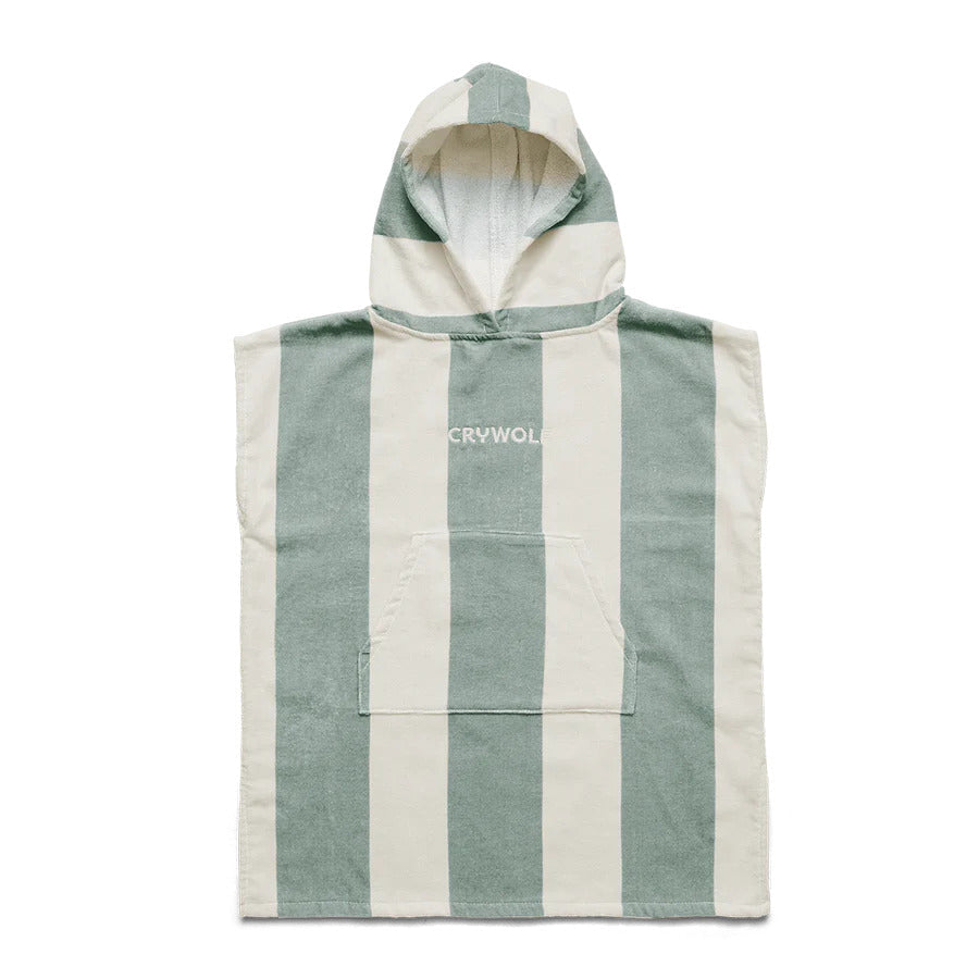 Crywolf Hooded Towel - Moss Stripe
