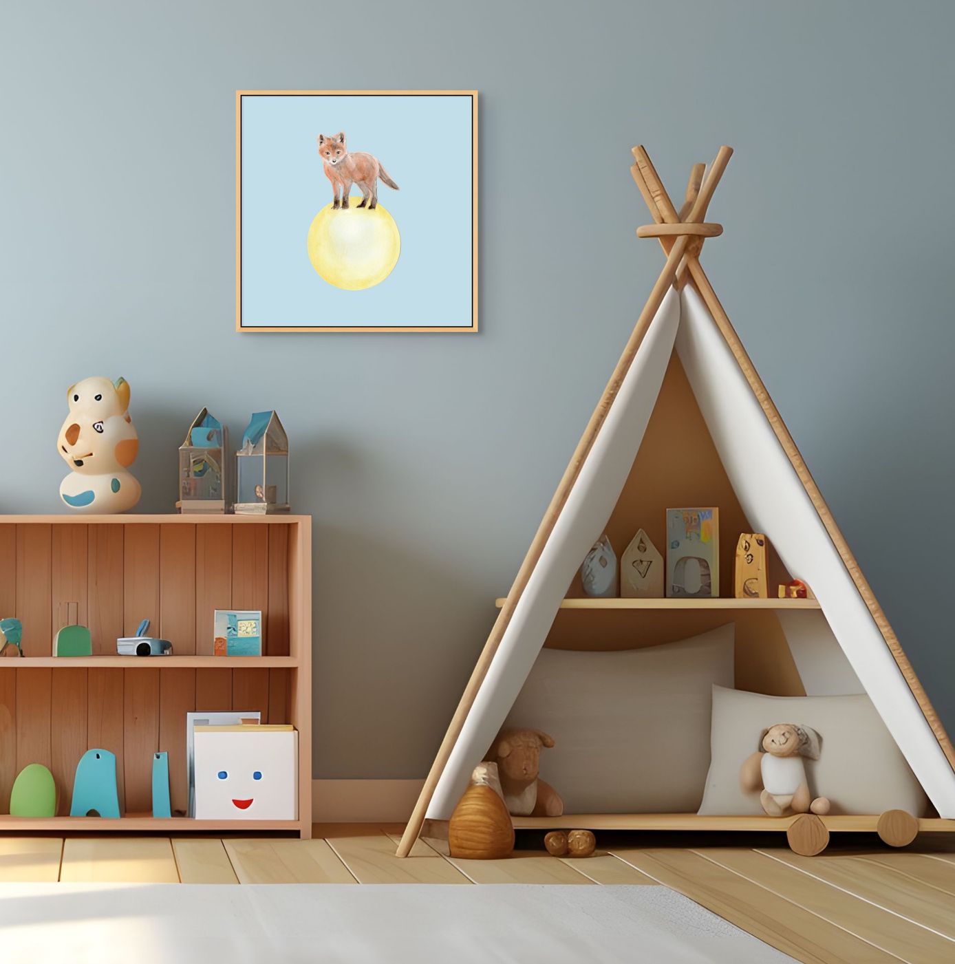 Ink Boss Art Baby Animals Fox Pastel