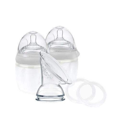 Haakaa Generation 3 Silicone Breast Pump and Baby Bottle Pack