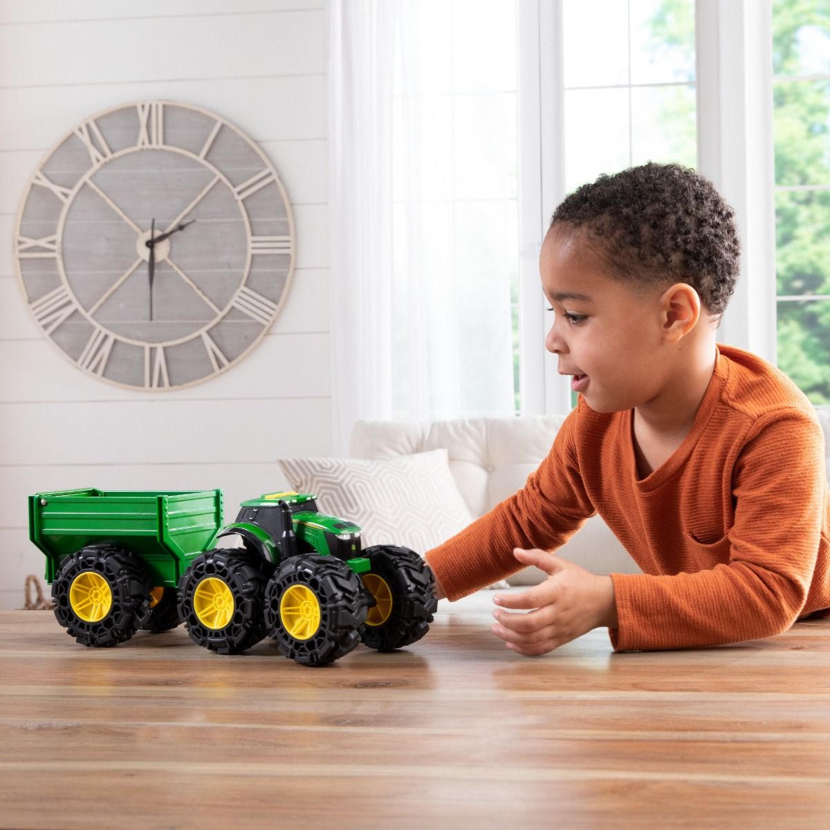John Deere Monster Treads Tractor & Wagon