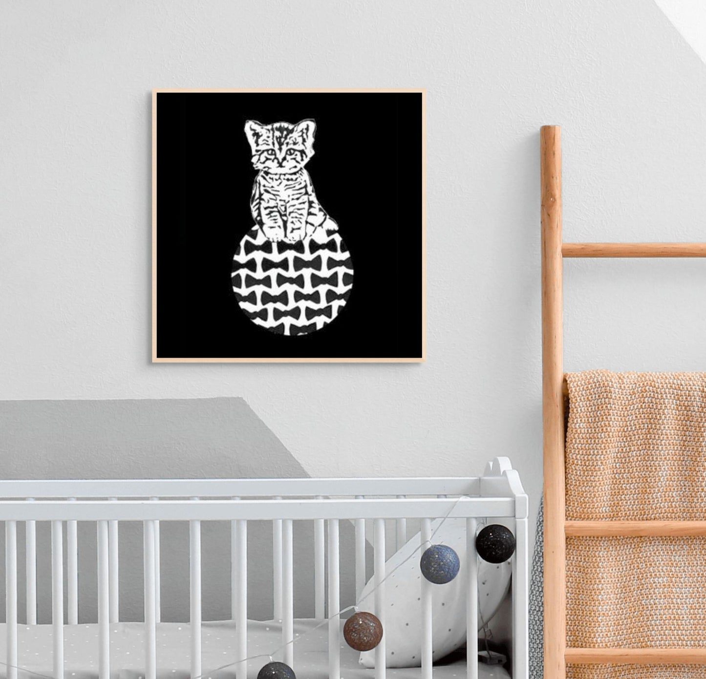 Ink Boss Art Baby Animals Kitten Black & White