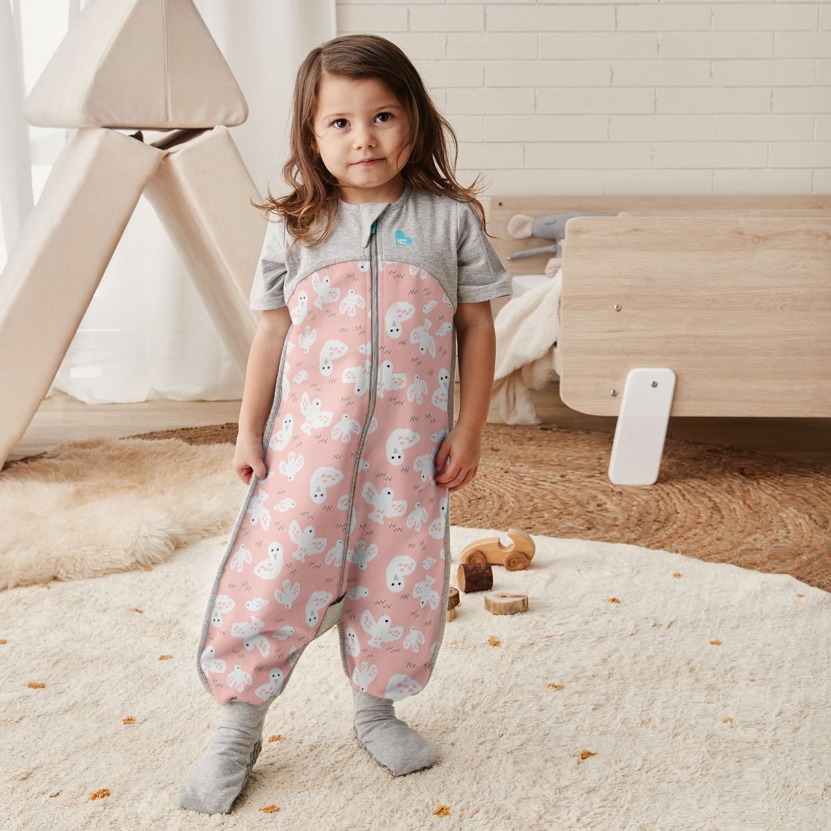 Love To Dream Sleep Suit Organic 1.0 TOG - Dove Pink