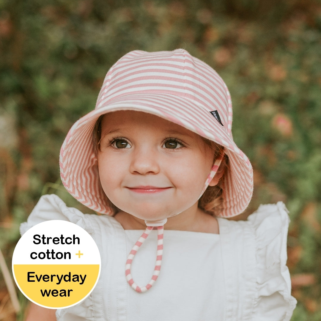 Bedhead Toddler Bucket Sun Hat - Pink Stripe – Baby On The Move
