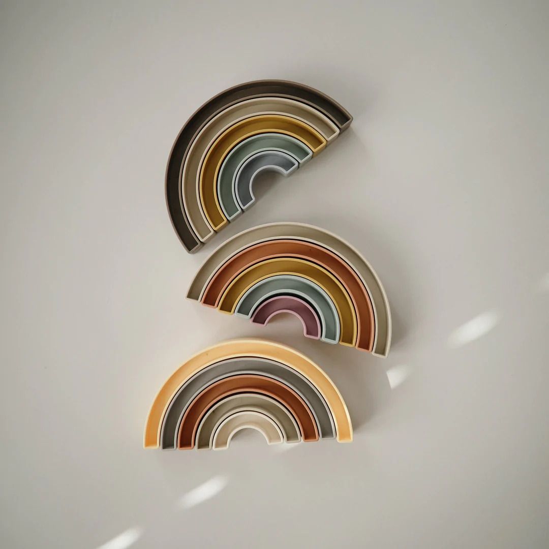 Mushie Rainbow Stacker