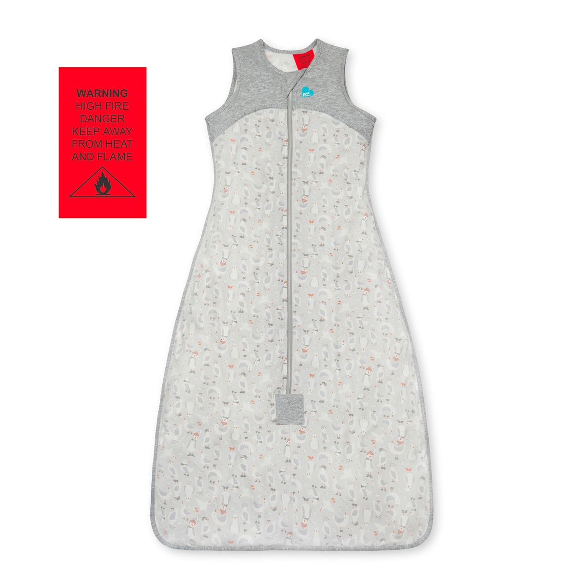 Love to Dream Sleep Bag Organic Lite 0.2 TOG Dove Grey