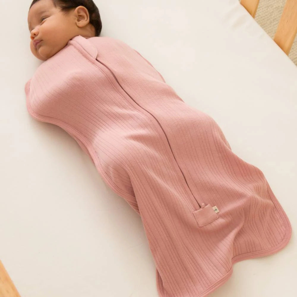 Woolbabe Organic Cotton/Merino Fitted Zip Swaddle