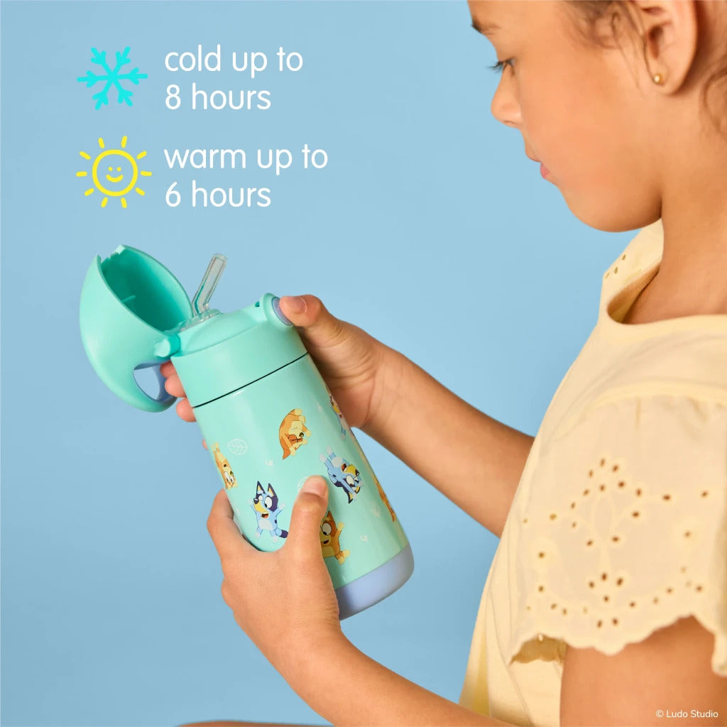 B.Box 350ml Insulated Drink Bottle Bluey S2
