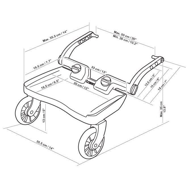 Lascal BuggyBoard Mini Black