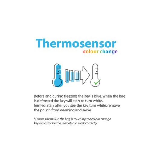 Cherub Baby ThermoSensor Re-usable Breast Milk Storage Bags 10pk