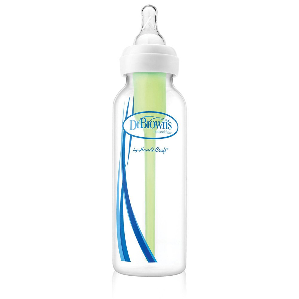 Dr Brown's 120ml Narrow Neck Feeding Bottle with Level 1 Teat