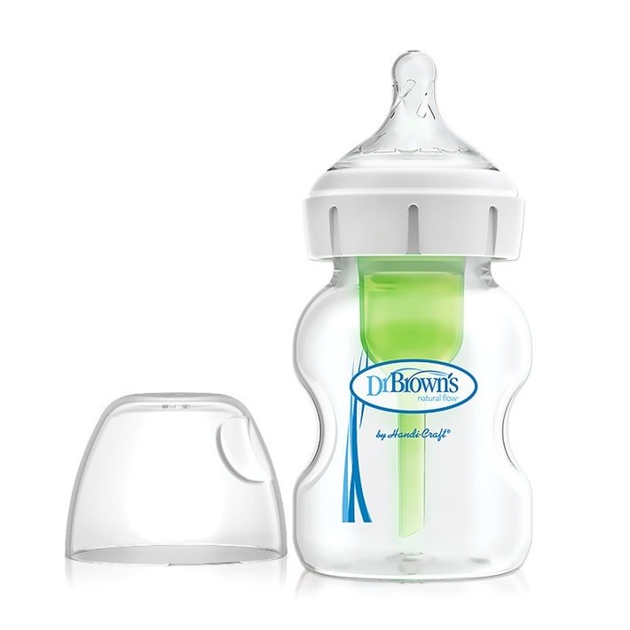 Dr Brown's 150ml Wide Neck Feeding Bottle with Level 1 Teat