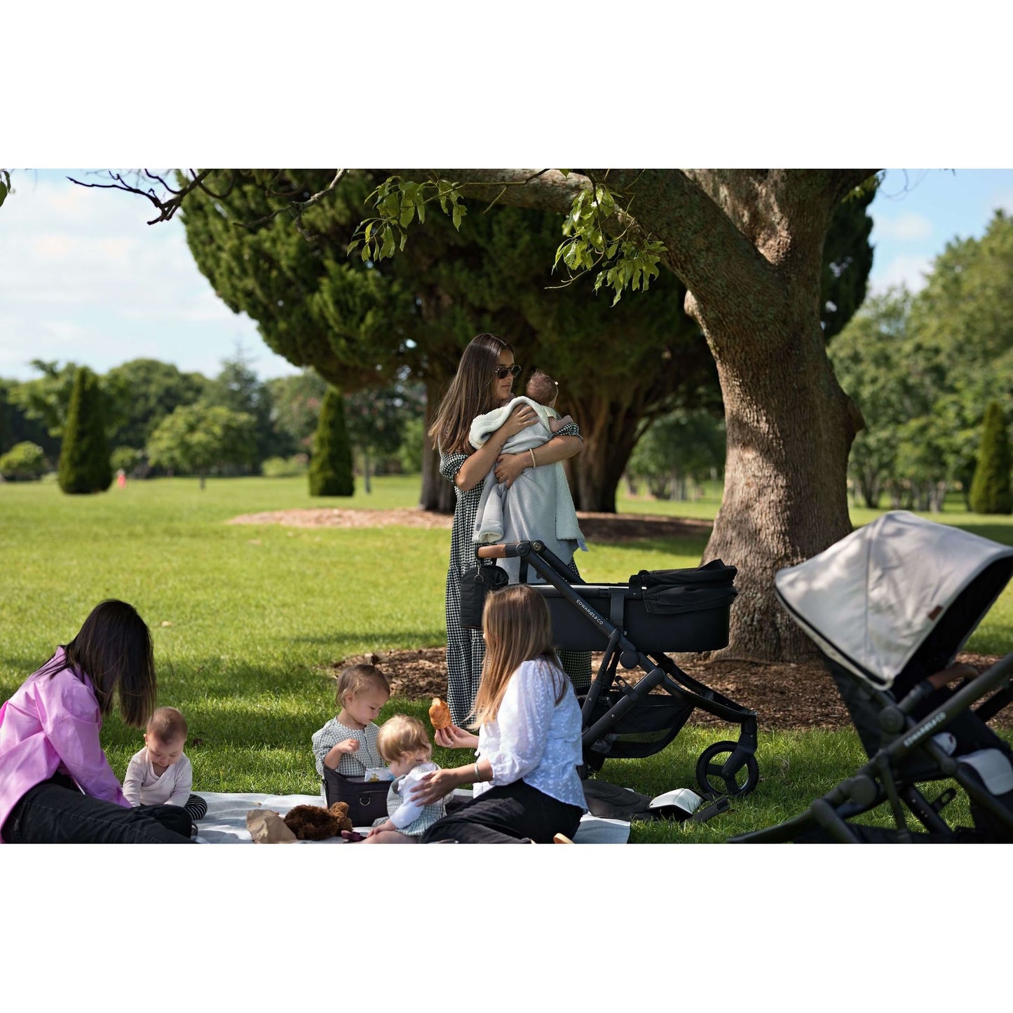 Edwards & Co Sherpa Fleece Stroller Blanket