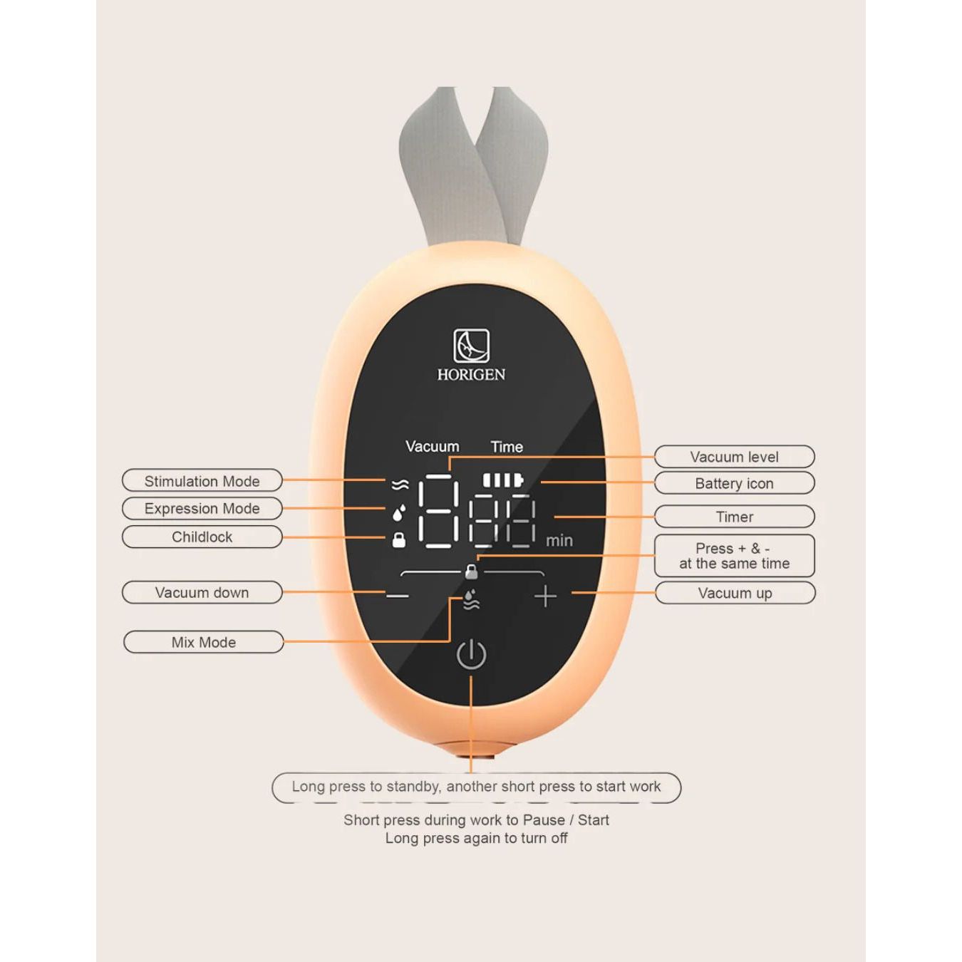 Horigen D6 Wearable Double Breast Pump