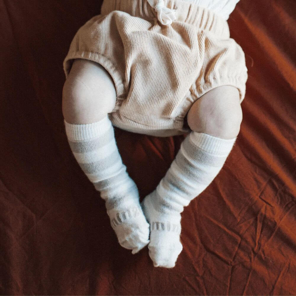 Lamington Baby Merino Wool Knee High Socks - Dandelion