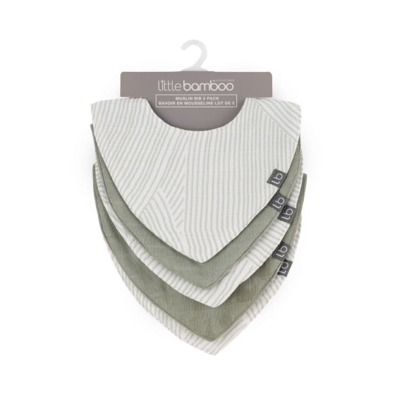Little Bamboo Muslin Bib 5pk – Baby On The Move