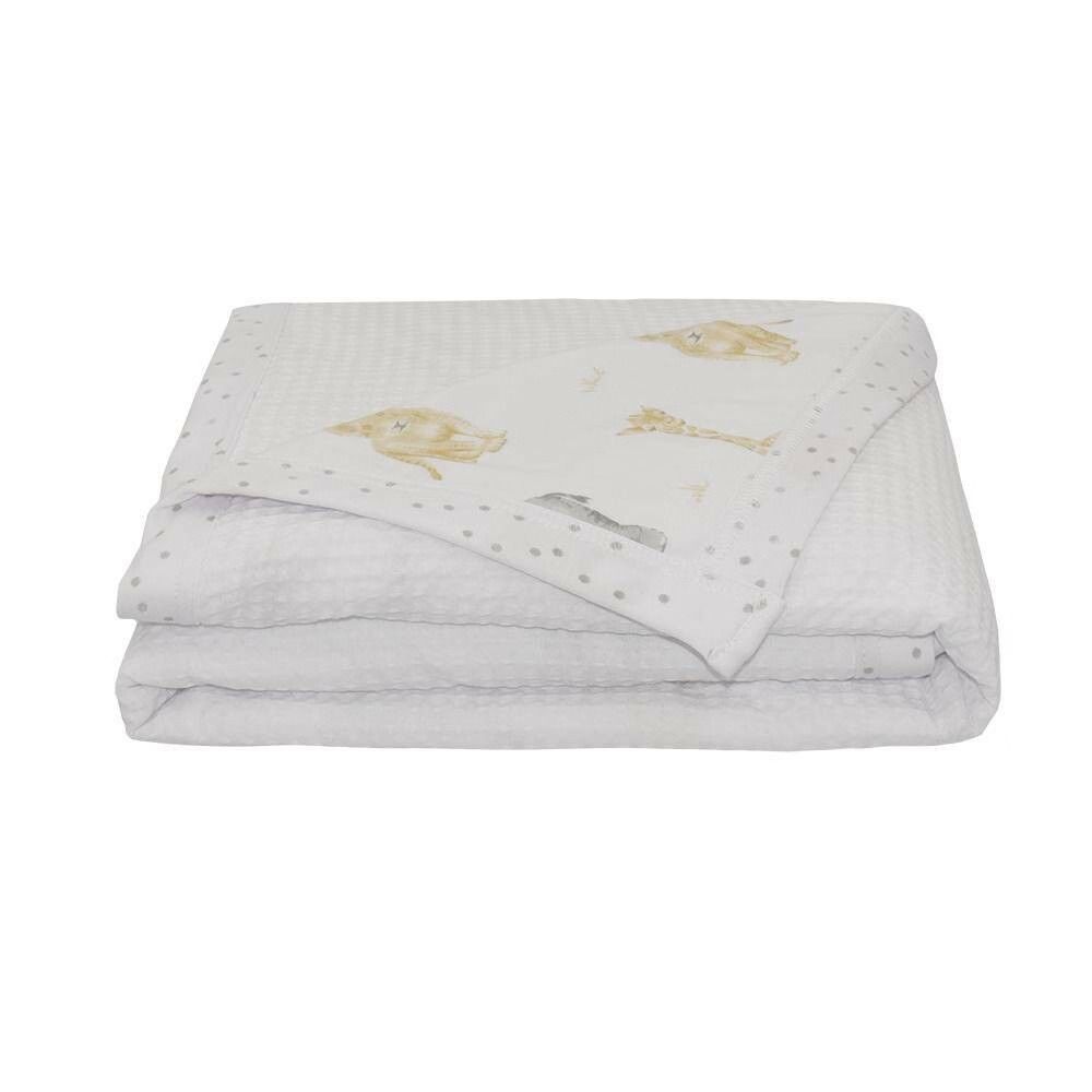 Living Textiles Jersey Waffle Cot Blanket - Clearance