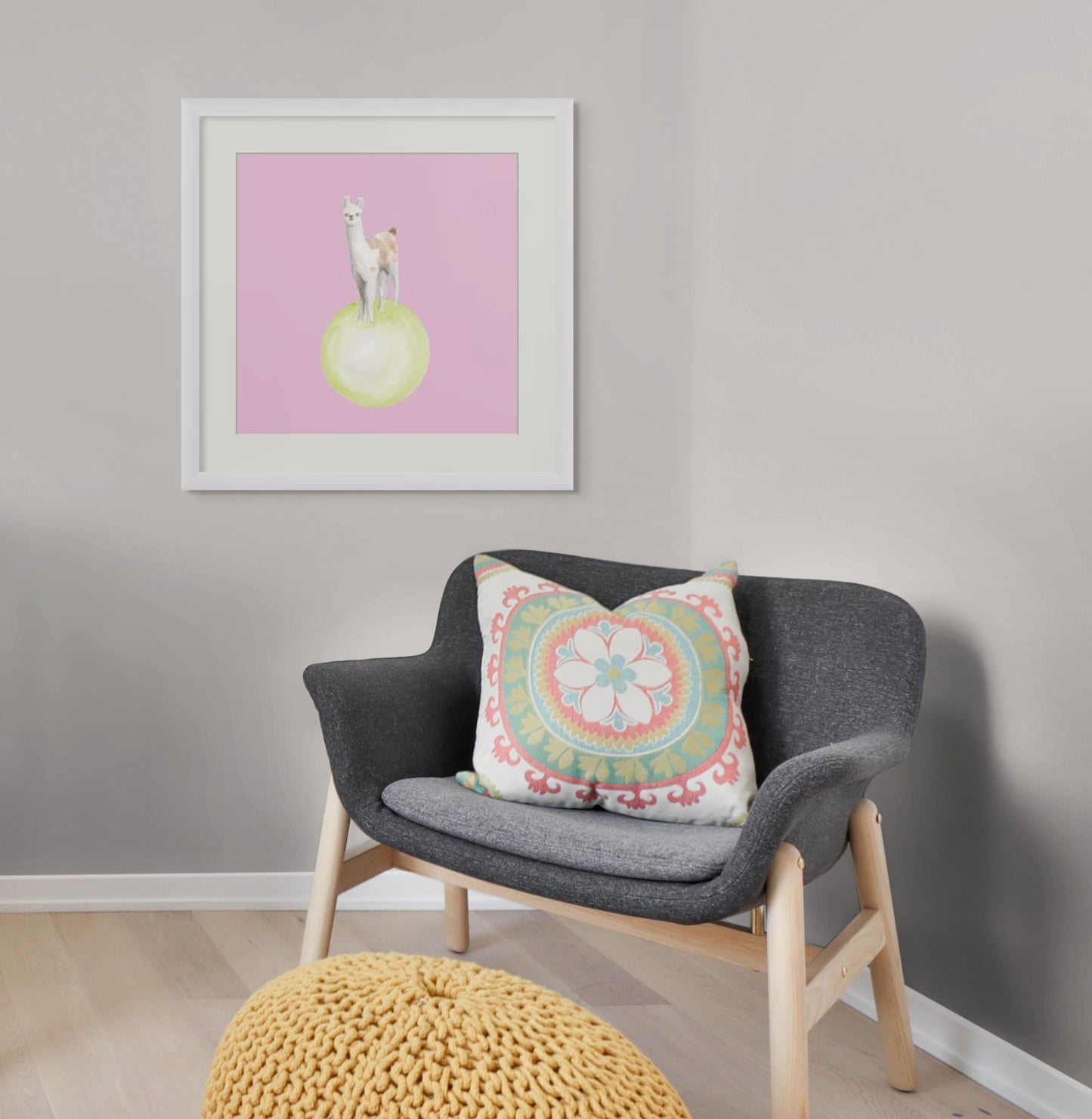 Ink Boss Art Baby Animals Llama Pastel