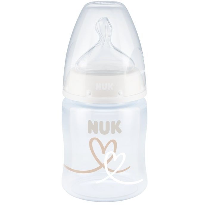 NUK First Choice Temp Control Bottle, 150 ml Silicone Teat, Size 1 0-6mths