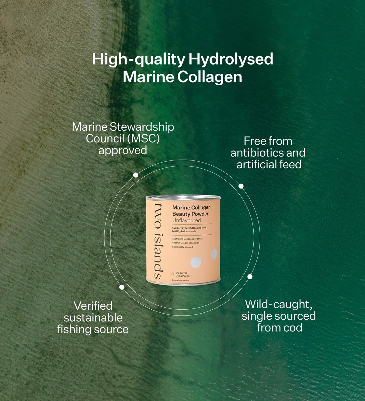 Two Islands Collagen Beauty Powder - 300g