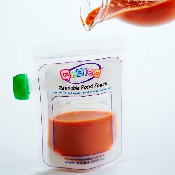 Qubies Reusable Food Pouches 10pk