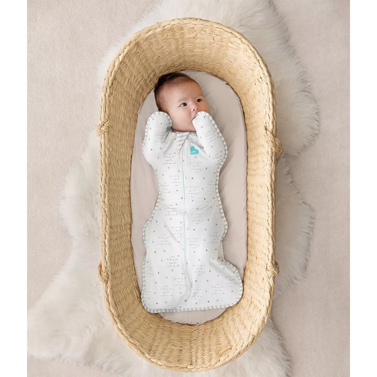 Love To Dream Swaddle Up™ Cotton 0.2 TOG You Are My White