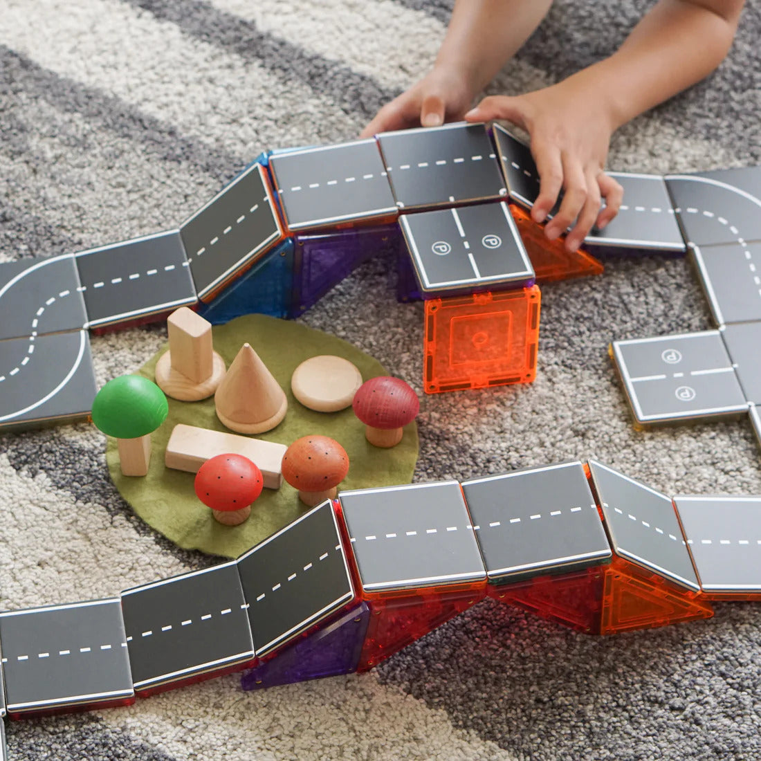 Tile Tek 40 Piece Tile Topper - Road Pack