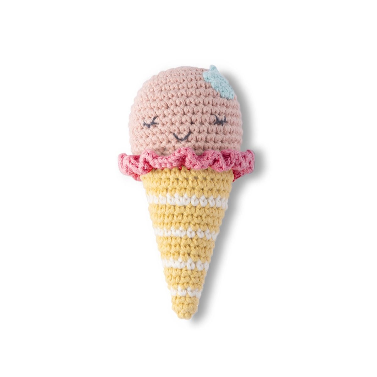 Weegoamigo Isla Ice Cream Crochet Rattle