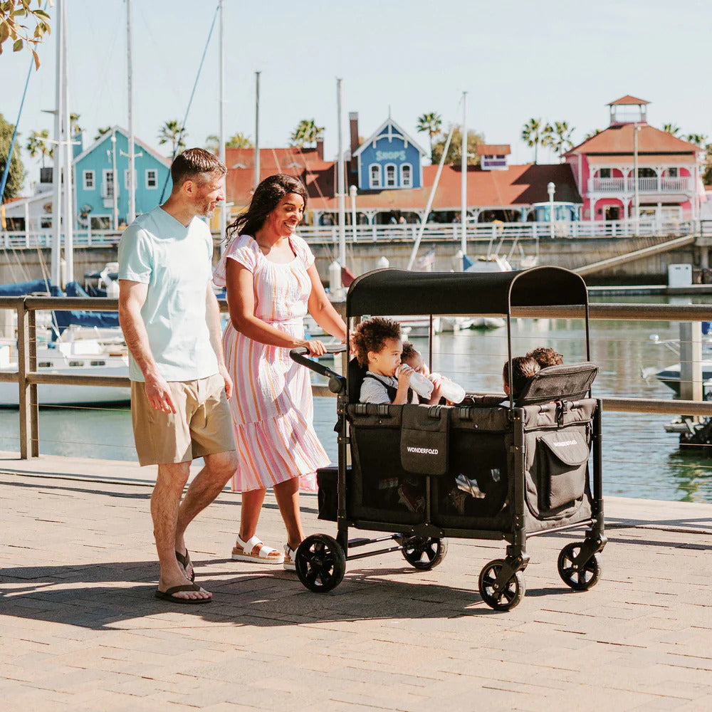 WonderFold W4 Elite Quad Stroller Wagon