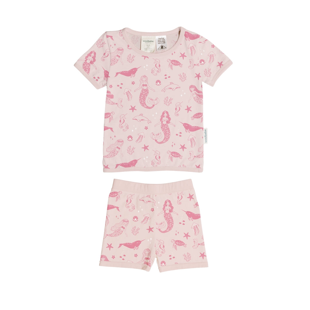 Woolbabe Merino/Organic Cotton Summer Pyjamas - Print