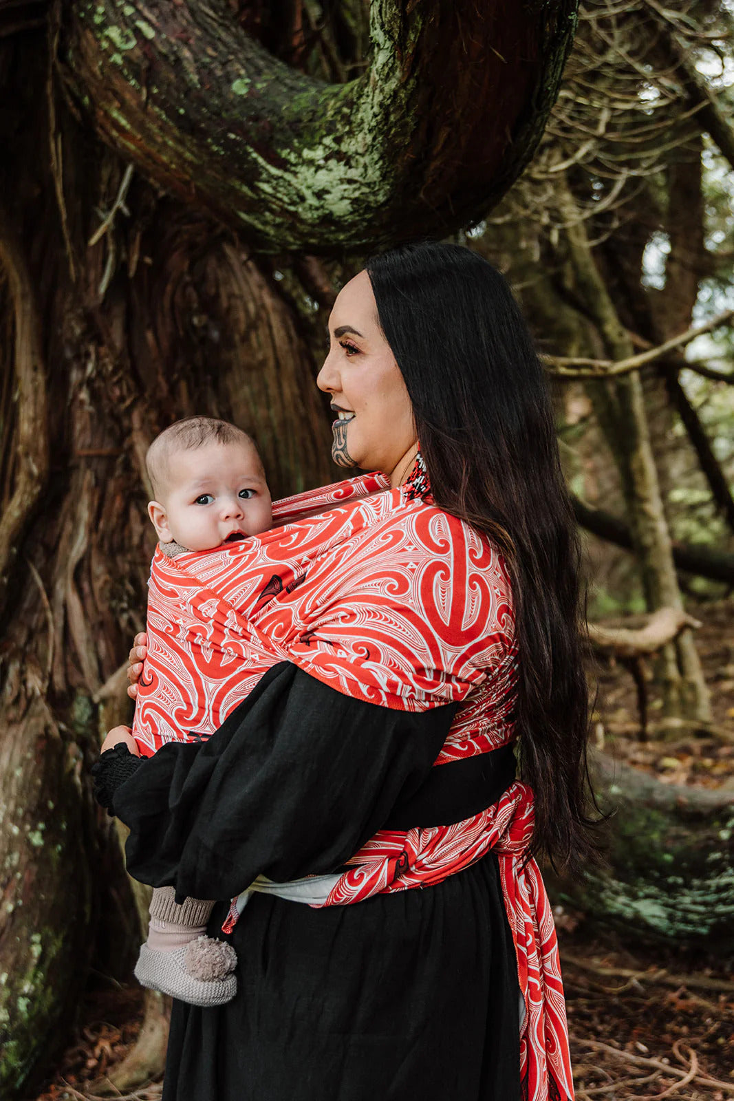 Hiwa & Awa Co Okooko Pēpi Baby Wrap Carrier