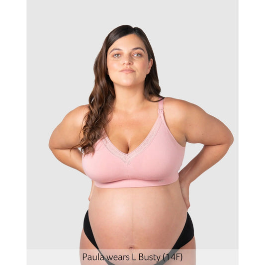 Hotmilk Caress FlexFit Nursing Bra - Petal Pink Busty