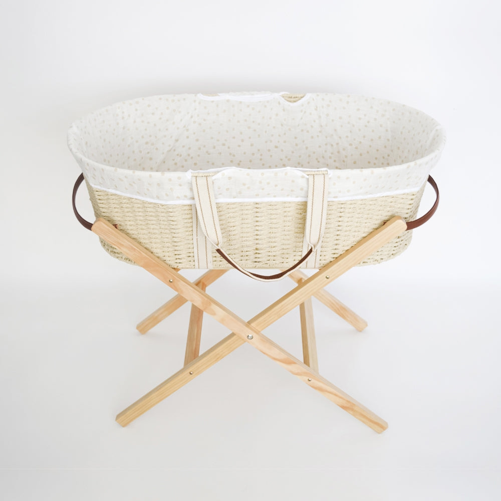 Nestling Moses Basket Folding Stand - Natural