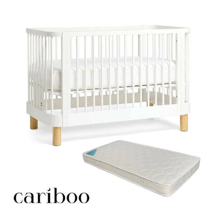 Cariboo Florence Cot + Baby First Deluxe Mattress Bundle
