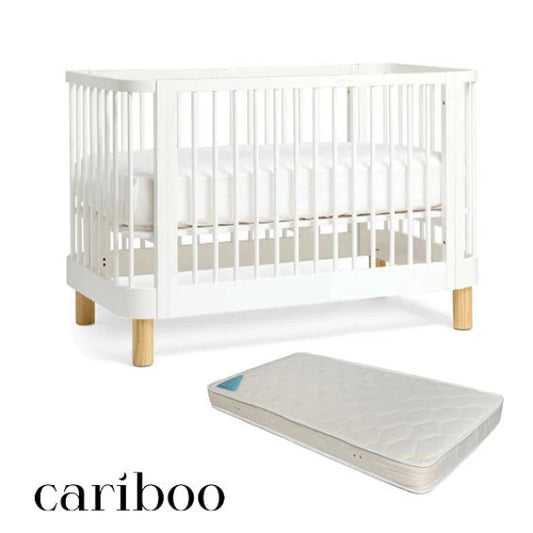 Cariboo Florence Cot + Baby First Deluxe Mattress Bundle