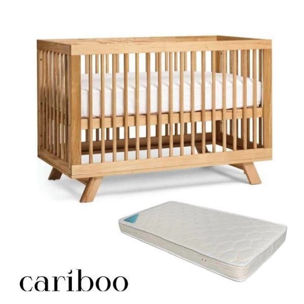 Cariboo Mackenzie Cot + Baby First Mattress Bundle