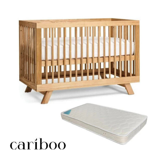 Cariboo Mackenzie Cot + Baby First Deluxe Mattress Bundle