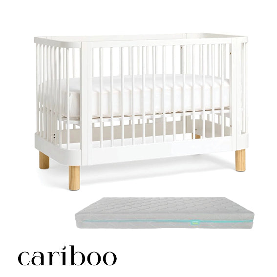 Cariboo Florence Cot + Growbright Mattress Bundle