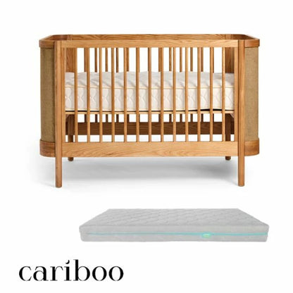 Cariboo Indi Cot + Growbright Mattress Bundle