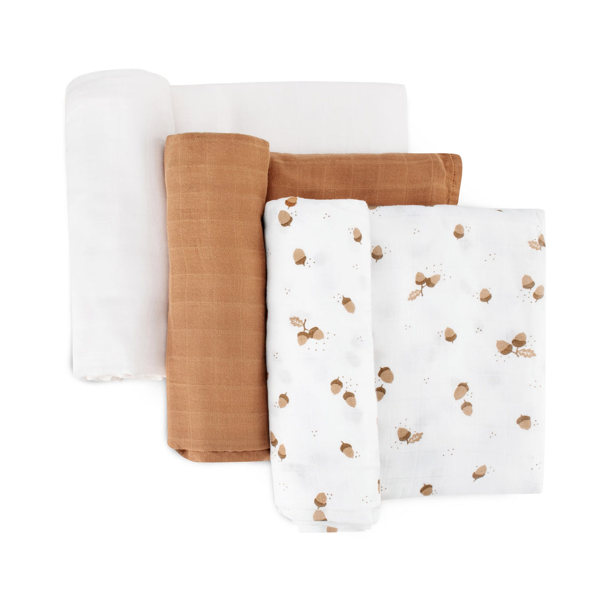 Little Bamboo Muslin Baby Wraps 3pk