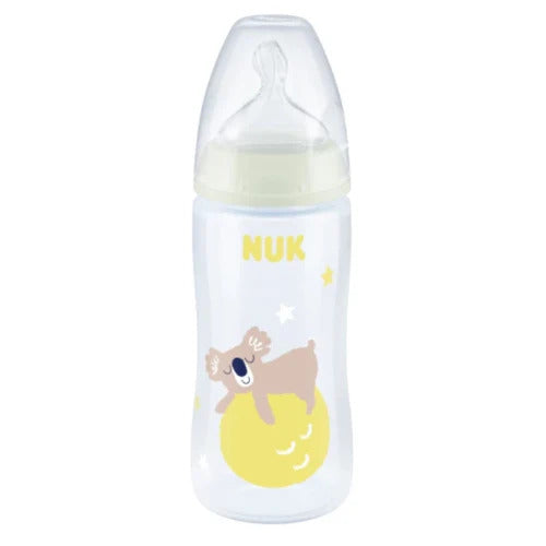NUK First Choice Plus Night Baby Bottle with Temperature Control 300ml 6-18m
