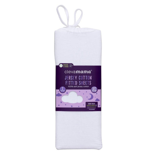 ClevaMama Jersey Cotton Fitted Sheets