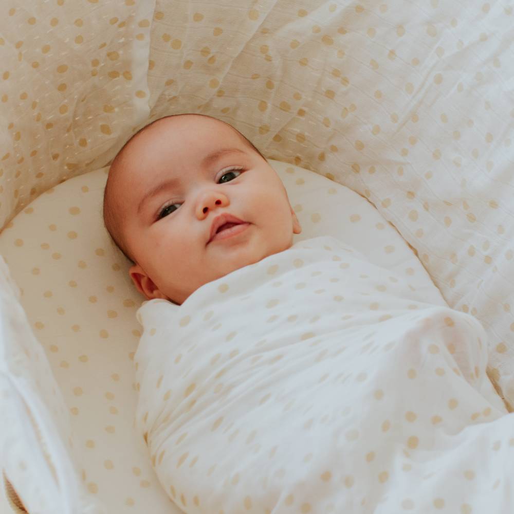 Nestling Moses Basket Muslin Fitted Sheet